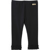 Frilled Pants, Black - Pants - 1 - thumbnail
