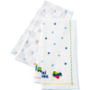 Gauze Towel 2 Set, Blue - Burp Cloths - 7