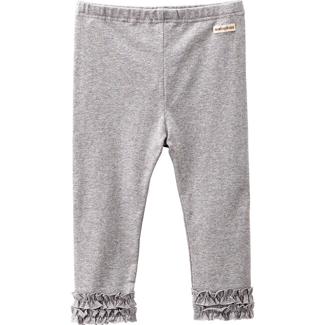 Frilled Pants, Grey - Pants - 1