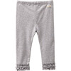Frilled Pants, Grey - Pants - 1 - thumbnail