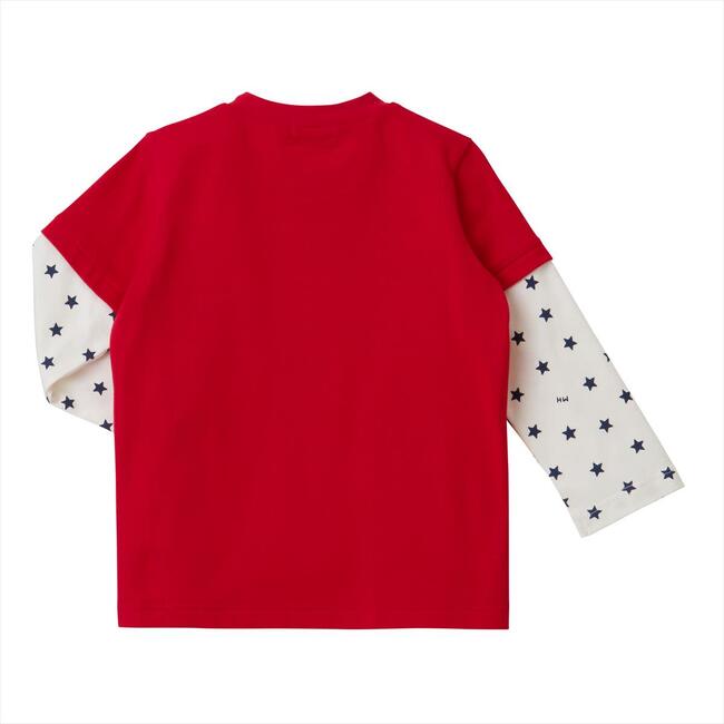 Pucci Classic Mascot Layered Tee, Red - Tees - 2