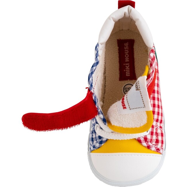 Patchwork Gingham High Top Second Shoes, Multi - Sneakers - 7
