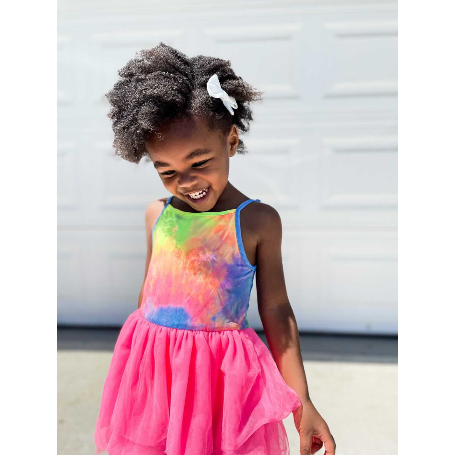 tie dye tutu dress