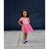 Short Sleeve Tutu Dress with Tulle Skirt, Hot Pink - Dresses - 2