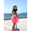 Tank Top Tutu Dress with Tulle Skirt, Neon Tie Dye - Dresses - 4