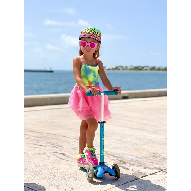 Tank Top Tutu Dress with Tulle Skirt, Neon Tie Dye - Dresses - 6