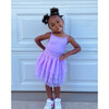 Tank Top Tutu Dress with Tulle Skirt, Lavender - Dresses - 3