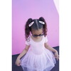 Short Sleeve Tutu Dress with Tulle Skirt, Blush Light Pink - Dresses - 7