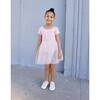 Short Sleeve Tutu Dress with Tulle Skirt, Blush Light Pink - Dresses - 8