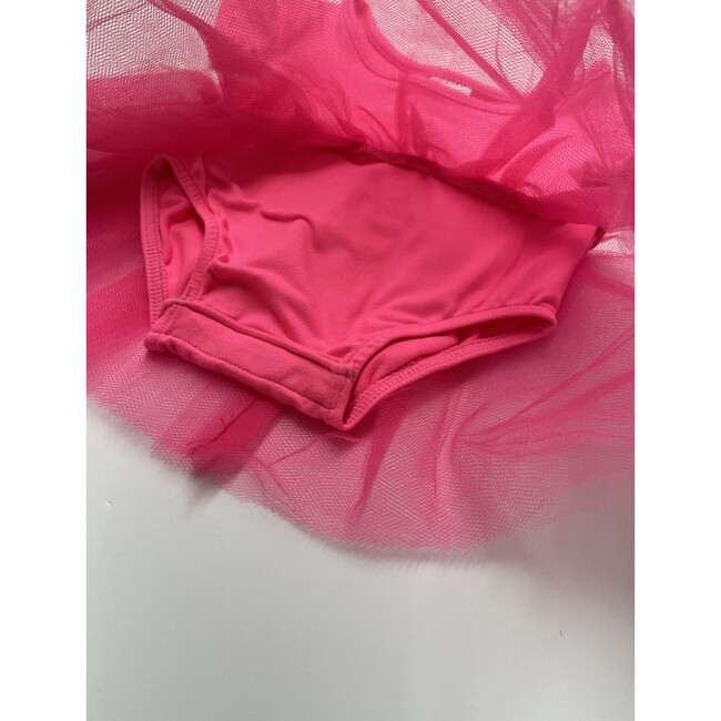 Short Sleeve Tutu Dress with Tulle Skirt, Hot Pink - Dresses - 6