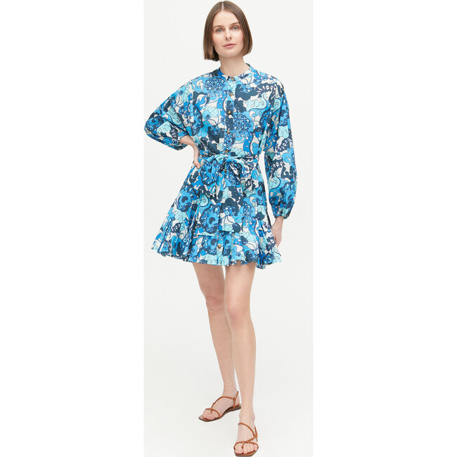Women's Emma Dress, Woodstock Floral Blue