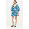 Women's Valerie Dress, Woodstock Floral Blue - Dresses - 3