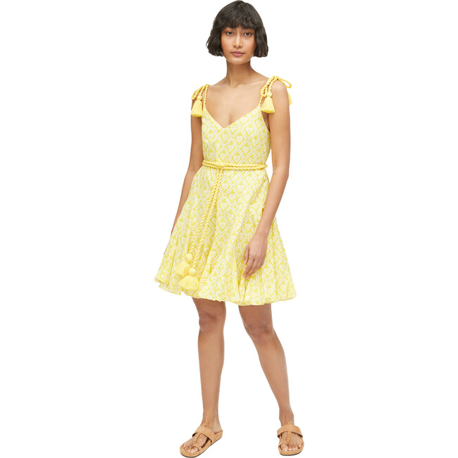 Women's Casey Dress, Love Lockdown Yellow - Dresses - 1