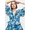 Women's Valerie Dress, Woodstock Floral Blue - Dresses - 4
