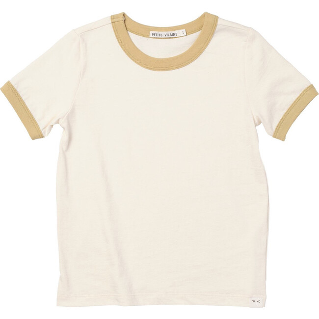 Jean Ringer Tee, Natural with Mellow Yellow