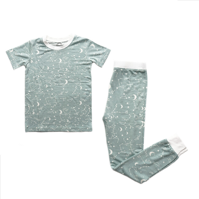 Stargazer Bamboo Toddler Short Sleeve Pajama 2 piece Set