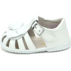 Baby Nellie Bow Sandal, White - Sandals - 4