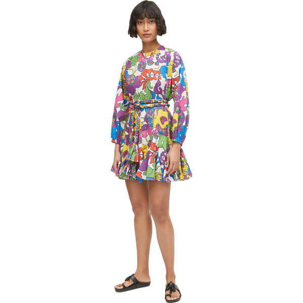 Women's Ella Dress, Woodstock Floral Rainbow - RHODE Dresses | Maisonette