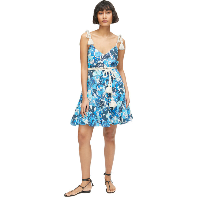 Women's Casey Dress, Woodstock Floral Blue