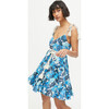 Women's Casey Dress, Woodstock Floral Blue - Dresses - 3