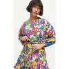 Women's Ella Dress, Woodstock Floral Rainbow - Dresses - 3