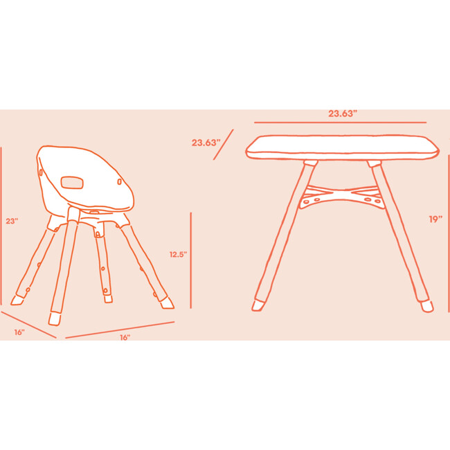 Grapefruit Play Kit - Play Tables - 4