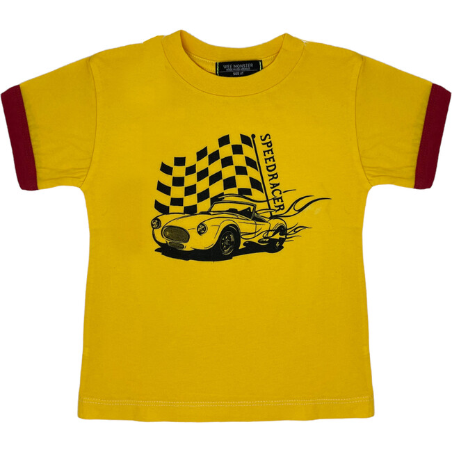 Speed Racer Tee, Yellow - T-Shirts - 1