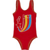 Love One Piece Swim, Red - One Pieces - 1 - thumbnail