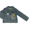 Eat Cake Denim Jacket, Medium Wash - Jackets - 2