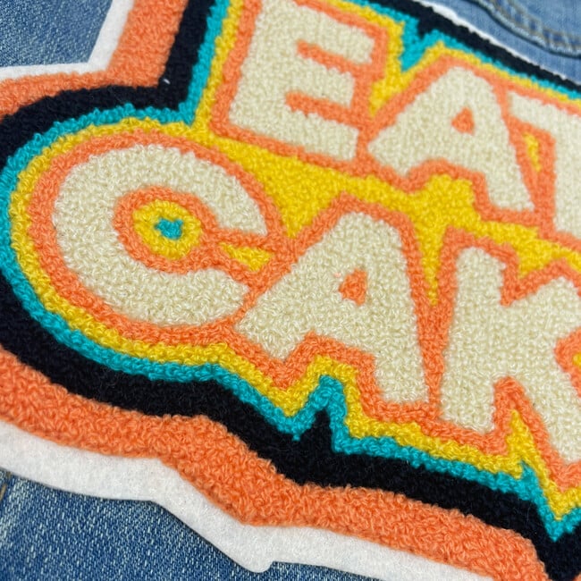 Eat Cake Denim Jacket, Medium Wash - Jackets - 3