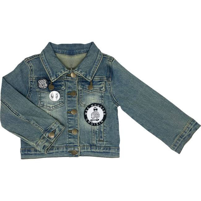 Lola + The Boys Interstellar Patched Denim Jacket