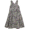 Cross Back Twirly Dress, Neon Cheetah - Dresses - 1 - thumbnail