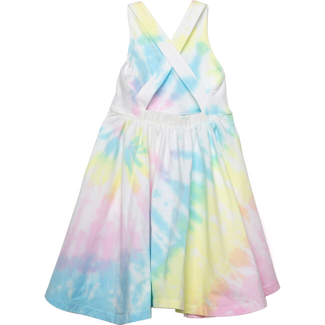 Cross Back Twirly Dress, Pastel Tie Dye - Dresses - 2