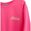 Neon Pink Embroidered Mama Sweatshirt - Sweatshirts - 2 - thumbnail