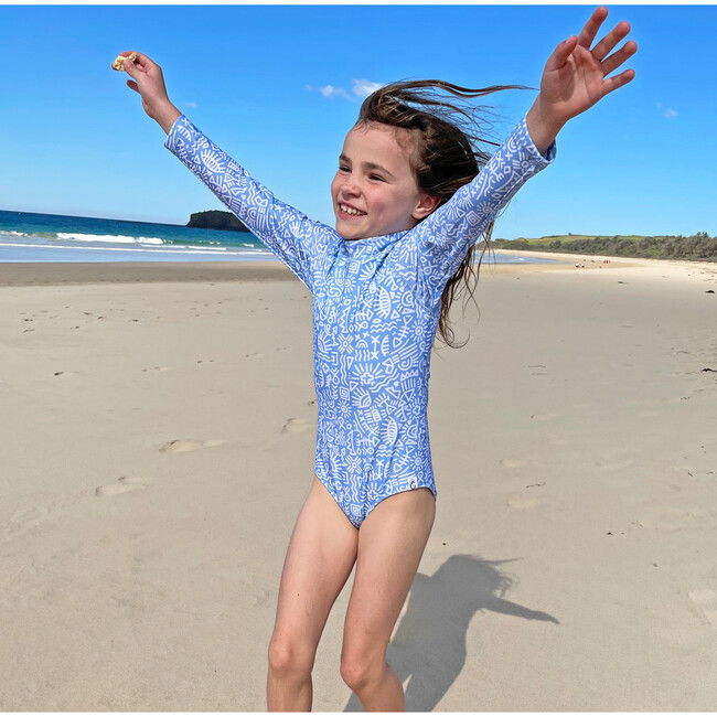 Surf Suit Bashie One Piece, Periwinkle Seasong