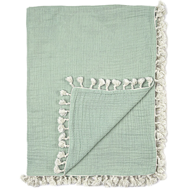 6 Layer Muslin Blanket Evergreen