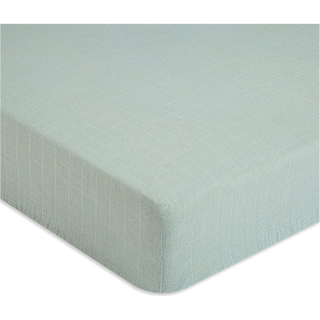 Crib Fitted Sheet, Evergreen - Crib Sheets - 1