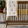 Crib Fitted Sheet, Ochre - Crib Sheets - 5