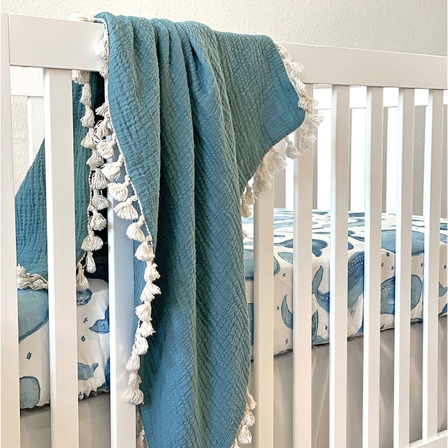 Crib Sheet (Whale), Caspian - Crib Sheets - 5