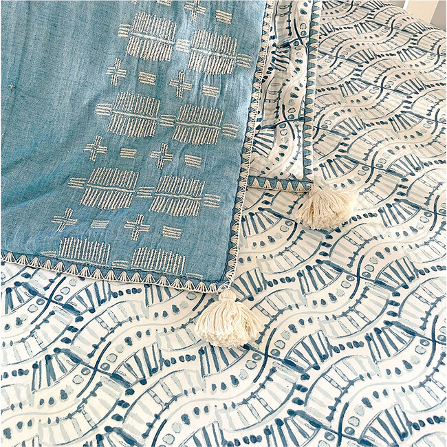 Crib Sheet (Indigo), Caspian - Crib Sheets - 8