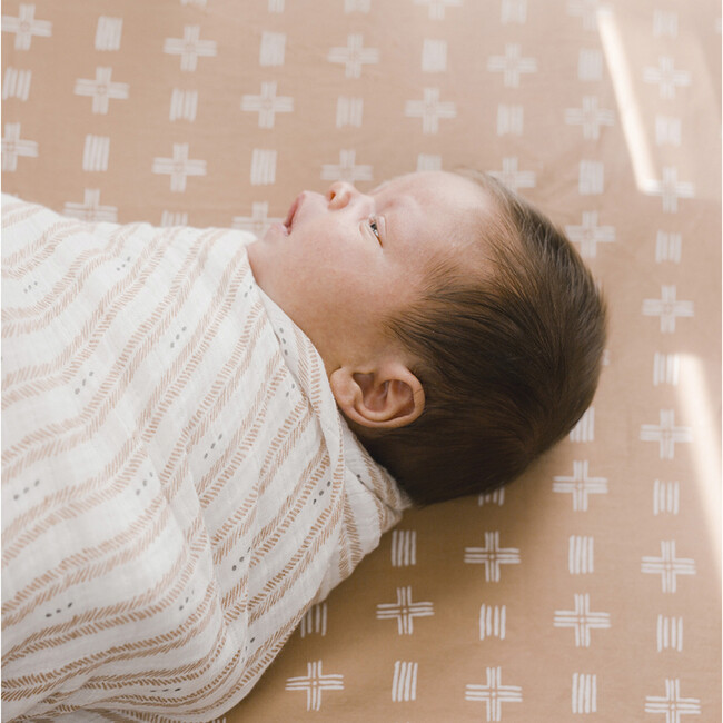 Single Swaddle Wrap (Herringbone), Ezra - Swaddles - 5