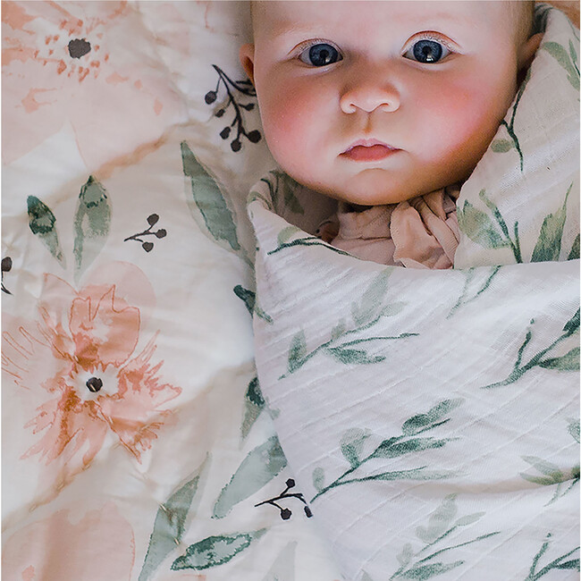 Single Swaddle Wrap (Leaf), Parker - Swaddles - 5