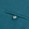 Dark Teal Linen Shirt, Green - Shirts - 3
