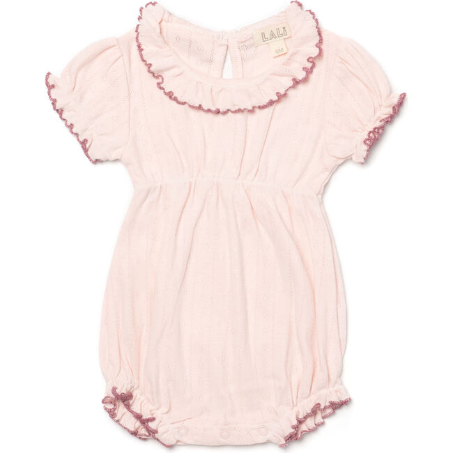 Baby Knit Onesie, Lotus Pink - Onesies - 1