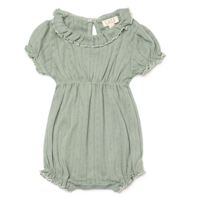 Baby Knit Onesie, Lily Pad Green