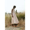 Women's Butterfly Dress, Pink Floral Print - Dresses - 2 - thumbnail