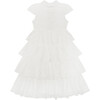 Eleanor Short Sleeve Lace Dress, Ivory - Dresses - 1 - thumbnail