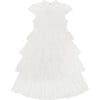 Eleanor Short Sleeve Lace Dress, Ivory - Dresses - 2