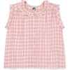 Nectari Gingham Blouse, Pink - Blouses - 1 - thumbnail