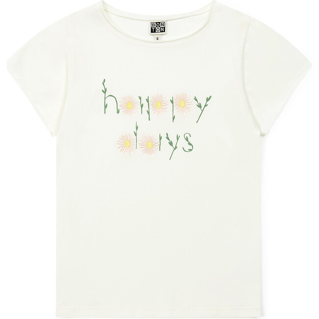 "Happy Days" T-shirt,  White